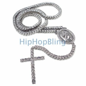 Hip Hop Rosary Necklace
