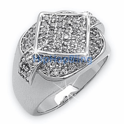 Purchase Frosty Fresh Real Diamond Silver Rings At Hip Hop Bling For Less