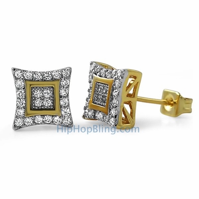 Buy Real Sterling Silver Stud Earrings At Low Prices From Hip Hop Bling