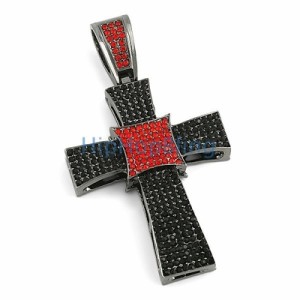 Fly High with the Red and Black Cross Pendant