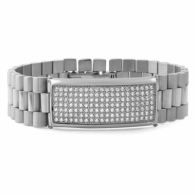 316l-stainless-steel-cz-id-president-bracelet-4