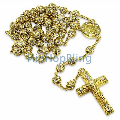 Hail Mary With Your Stylish Hip Hop Rosary Necklace From Hip Hop Bling