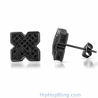 3d-pointed-x-black-cz-bling-bling-earrings-19