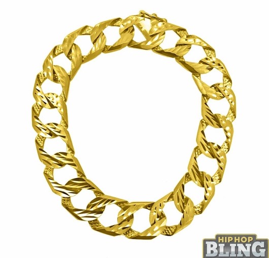 Solid Gold Hip Hop Bracelets From Hip Hop Bling Will Give You That Jay Z Vibe