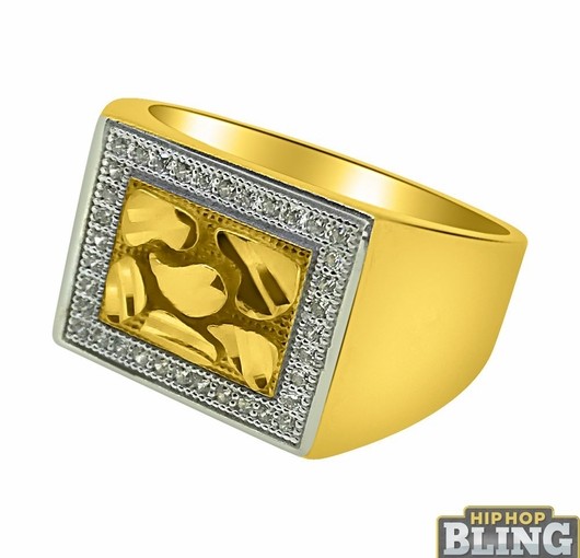 Big Money Gold Bling Rings From Hip Hop Bling Will Be Turning All The Heads From The Moment You Roll Up
